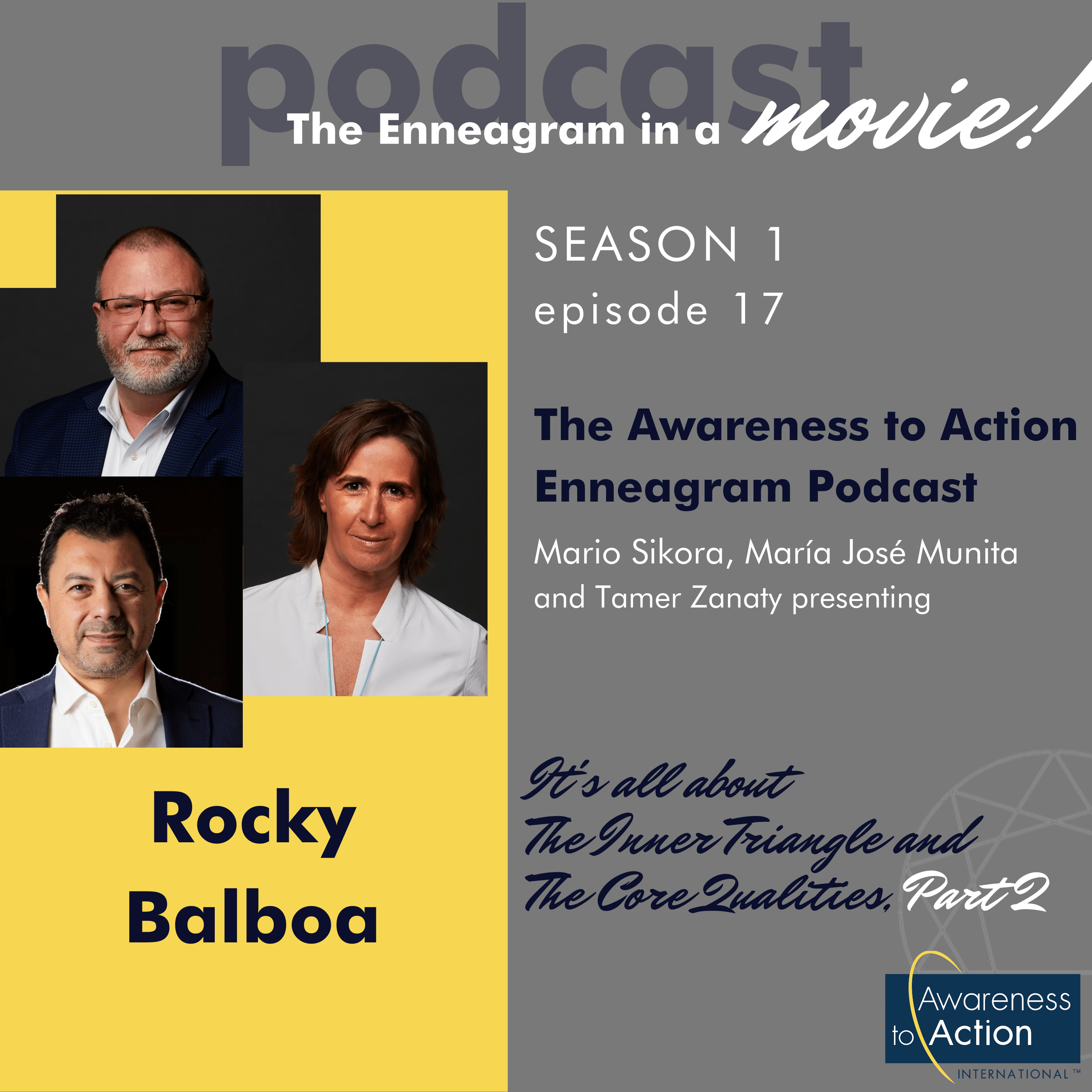 S1E17: Rocky, Rocky Balboa, Creed, and the Inner Triangle of the Enneagram (Part 2)
