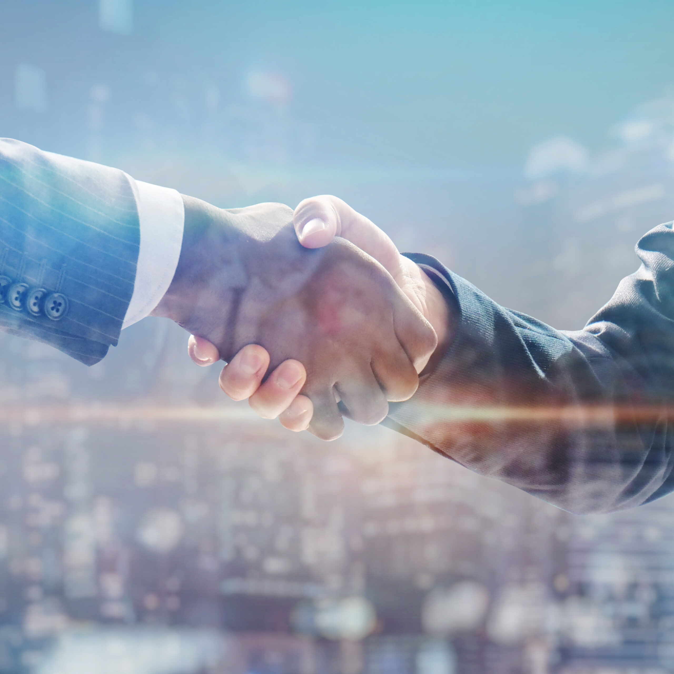 Selling deal between business people